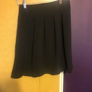 Black gingham mini skirt